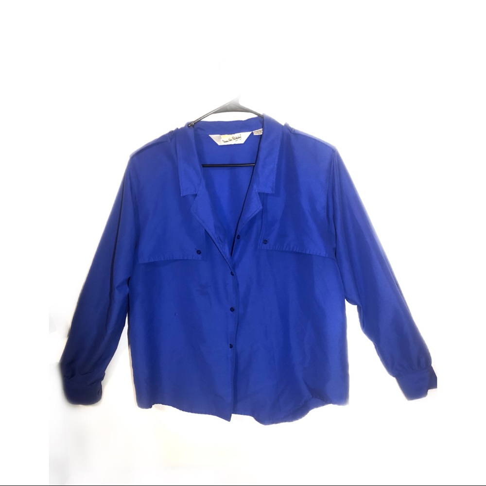 Diane Von furstenberg size 16 lapel blouse